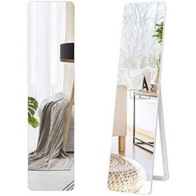 Modern Freestanding Full Length Floor Mirror with Stand or Wall Mounted Modern Freestanding Full Length Floor Mirror with Stand or Wall Mounted